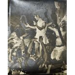 Gelatin Silver Photographs possibly of a Cuban Slavery Scene c.1940s two large photographs with '