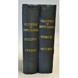 1858 Calendar of State Papers in Reign of Charles I - two volumes in 1623-1625 and 1625-1626,