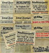 WWII German Newspapers relating to 'War on England' and 'Battle of Britain', newspapers include '