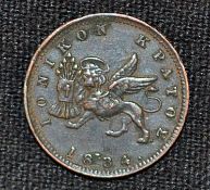 Greek Ionian Islands Coin 1834 (Corfu etc. when these were British Colonies). Lepta. Obverse; Lion