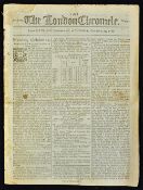 1788 'Philosopher's Stone' The London Chronicle Newspaper date 18-21 Oct contents relating to Search