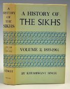 India A History of The Sikhs by Khuswant Singh Vol. 2 1839-1964 published in 1966, 395 pages. This