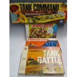 Mix lot of 1970s military games including Up Periscope (3 boxes same game), Golden Shot (2 boxes