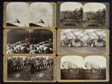 Complete Set of Realistic Travels Stereoview Slides with images depicting war scenes 64 through to