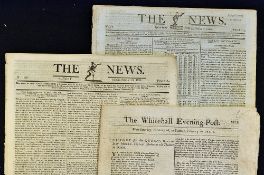 1731 The Whitehall Evening Post Newspaper date 26-29 Feb content includes High court of Admiralty