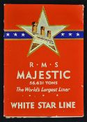 Maritime - The World's Largest Liner 'Majestic' Publication Circa 1920s an impressive publication