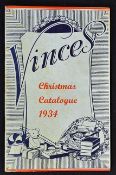 Vinces Christmas Catalogue For 1934-35 A.J. Vince & Sons. 32, High St., Ilfracombe. An extensive