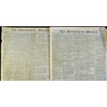 1794 The Northampton Mercury Newspapers dated 13 Sept and 18 Oct content includes Trial of Robert