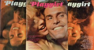 1973 Adult Magazine 'Playgirl' includes two copies of September and July, all three appear in good