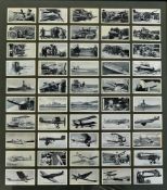Varying Cigarette Card Sets includes three frames containing 1930s cigarette cards featuring army,