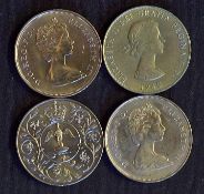 Selection of Elizabeth Coins to include 1965 Churchill, 1977 Jubilee, 1980 Queen Elizabeth The Queen