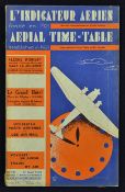 1932 Aerial Time Table dated April an extensive 142 page Civil Aviation time and fares tables