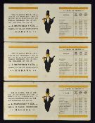 c.1940s-60s Independent Cigar ink blotters 'J. Montero Y Cia' displayed on cards, measuring 24 x