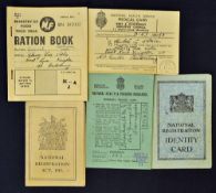 National Registration Identity Cards dated 1915 and 1943-45 together with 1952 National Health