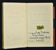 WWII - Diary of Eva Braun Signed - a pocket size diary for the year 1940 with a yellow metal
