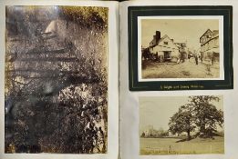 C.1870 Photo Album containing a wide variety of photographs, engravings and prints, includes