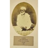 India - Punjab -Lahore Bhabras Jain Merchants Albumen Photo 1860s an early albumen photo showing a