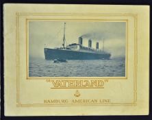 Maritime - Scarce "Vaterland" Publication Hamburg America Line 1914 a most impressive publication