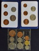 1971 Great Britain's First Decimal Coins containing 5 coins within plastic wallet, also includes