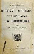France - Bound Volume Of The Scarce Paris Commune Newspapers "Journal Official De La Republique