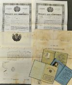 19th Century Cuba Passport Selection to include Spanish passports plus 1x Cuban passport together