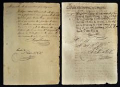 Cuba - Slavery Manumission Manuscripts 1875 includes two manuscripts notarized contents include 45