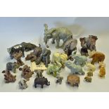 Selection of Assorted Elephant Ornaments includes a good variety of examples, includes Leonardo
