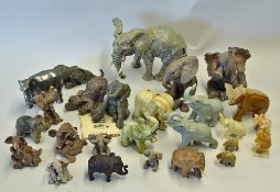 Selection of Assorted Elephant Ornaments includes a good variety of examples, includes Leonardo
