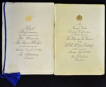 1972 Royal Gala Performance and 1974 Royal Performance Programmes both at the London Palladium, with