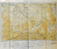 Map - Upper Congo 1935 second Edition Map published at the War Office 1919, a projection of the