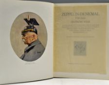 C.1920 Zeppelin Denkmal Book 'Zeppelin - Denkmal, fur das Deutsche Volk' by Hildebrandt, Prof.Dr.