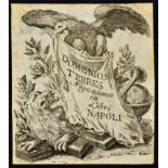 Scarce Grand Tour Visiting Card 'Domenico Terres c.1770s a noted Book Publisher in Naples,