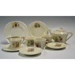 Set of Dolls House Tea Set include tea pot, two cups (1 handle broken the other small chip to