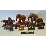 Wooden Elephant Selection includes a wide range of wooden elephants, varying shapes and sizes,