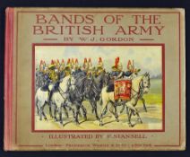 Bands of the British Army Book by W. J. Gordon, illustrated by F. Stansell with coloured plates of