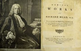 1762 The Medical Works of Richard Mead Book Physician to his late Majesty King George II Fellow of