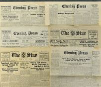 1940-45 War Time Newspaper Selection featuring lots of news regarding German successes in the War (