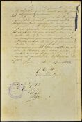 Cuba - Juan Rius Rivera Signed Document 1899 a great revolutionary signed during the American