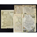 Selection of Mid-19th Century Maps to include England and Wales, Bedfordshire, Huntingdonshire (2)