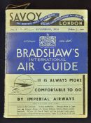 1934 Bradshaw's International Air Guide Issue Number 1 The first Bradshaw Aviation timetable, a
