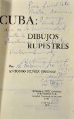 Cuba - Antonio Núñez Jiménez Signed 'CUBA: Dibujos Rupestres' Book 1975 published by Sociedad