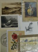 Interesting Selection of Various Prints and Original Artwork includes a wide variety of topics, Seal