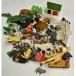 Selection of Various Farm Animal Toys a mixture of plastic animals, fences and foliage approximately