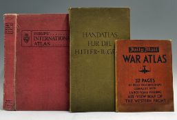 Interesting Selection of Atlases to include 1939 Handatlas for the Hitler Youth, in cloth board,