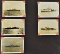WWII British Navy Photo Album consisting of Naval scenes including Malta, Cape Town, Alexandria,