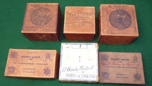 HARDY BOXES: (6) Collection of six empty Hardy card boxes, four reel boxes incl. a later Elarex