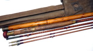 ROD: Alex Martin of Glasgow and Stirling 10' 2 piece + correct spare tip trout fly rod, burgundy