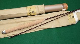ROD & TUBE: (2)Hardy The Flyweight 6' 2 piece graphite trout fly rod, in as new condition, line rate