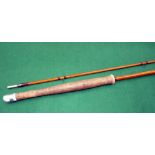 ROD: Hardy The No.2 Koh-I-Noor 9' 2 piece Palakona trout fly rod, No.E84770, burgundy close