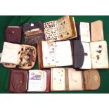 WALLETS: (10) Collection of 10 early and traditional leather cast/fly wallets incl. a Foster's of